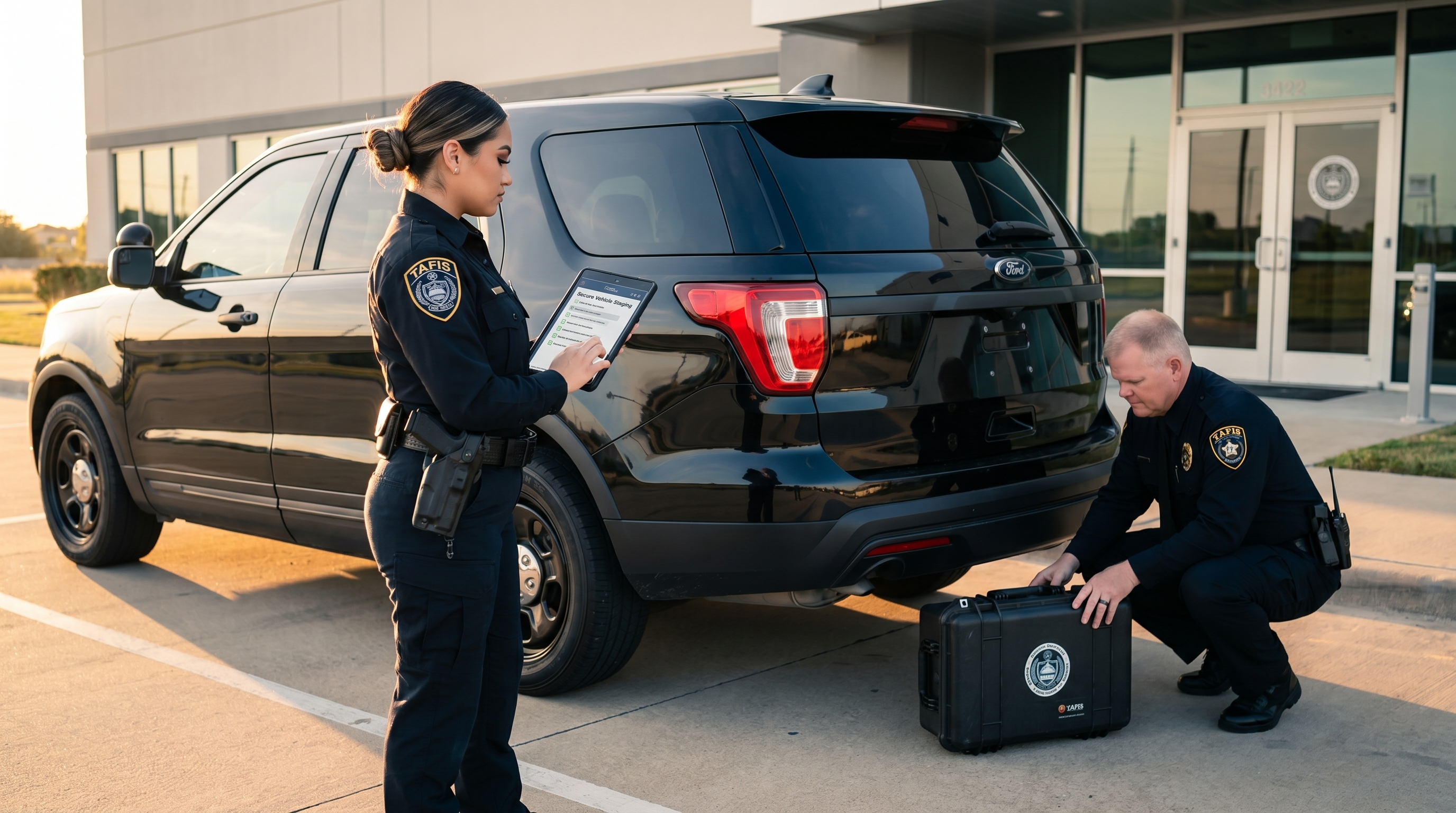 Secure Vehicle Staging